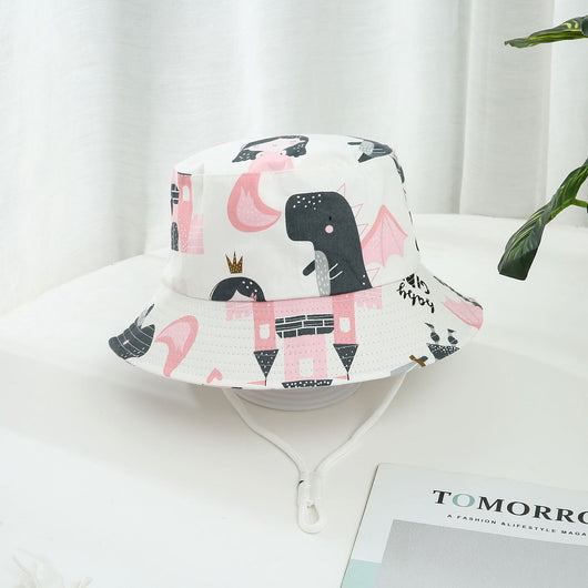 Gorro de Sol para Niño y Niña con Ala Ancha y Estampado de Dinosaurios - Image 23