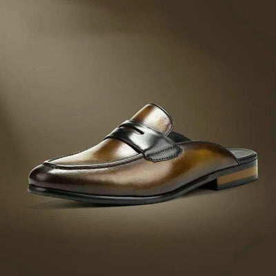 Zapatos Casuales de Cuero para Hombre - Diseño Versátil con Puntera Pronunciada - Image 13