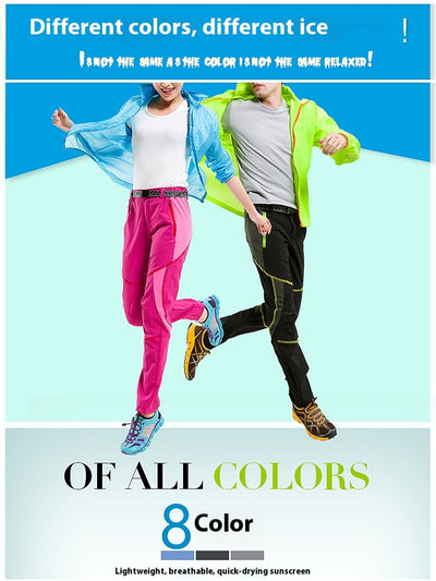 Pantalones de Escalada Transpirables Impermeables Slim Fit - Image 23