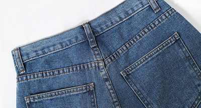 Shorts de Mezclilla Cintura Alta con Diseño Exclusivo para Mujer - Image 7