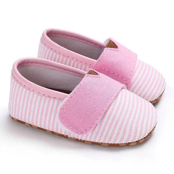 Zapatos de Bebé con Suela Blanda y Rayas - Calzado Suave para Primeros Pasos - Image 2