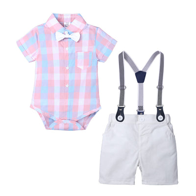 Conjunto de 3 Piezas: Enterizo, Babero y Corbatín para Bebé - Image 9