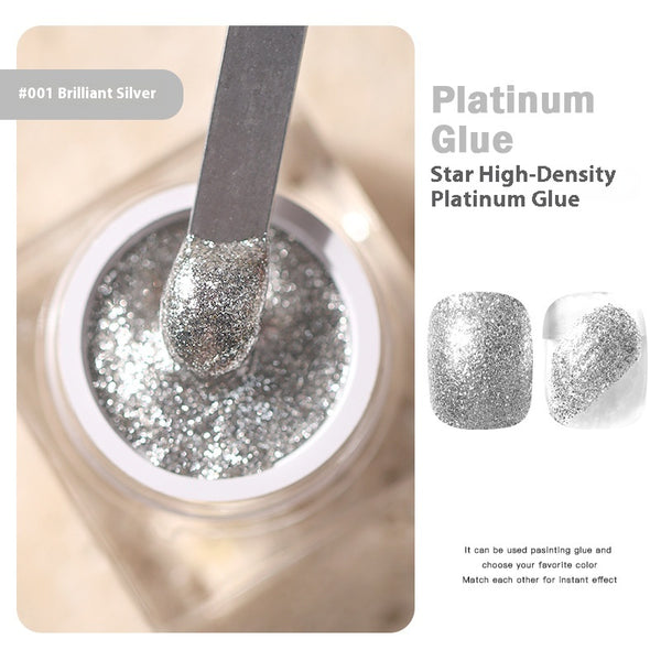 Pegamento UV de Alta Densidad Platinum para Uñas con Brillo Metálico - Image 4