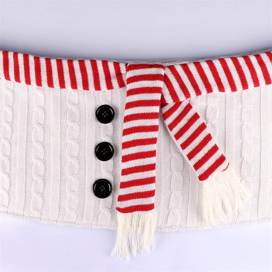 Falda Navideña Blanca para Árbol de Navidad - Image 3