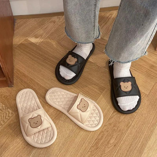 Pantuflas de Baño Oso Infantil - Chanclas Suave para Casa y Playa