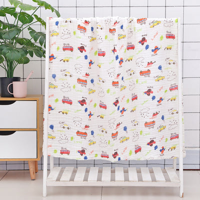 Toalla de Baño para Bebé con Acolchado Seersucker de Seis Capas - Image 15