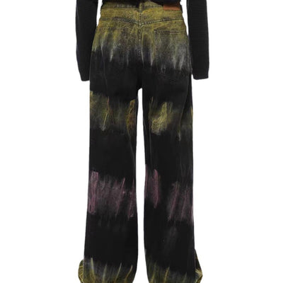Pantalones Jeans Holgados con Diseño Graffiti Colorido para Hombre - Image 5