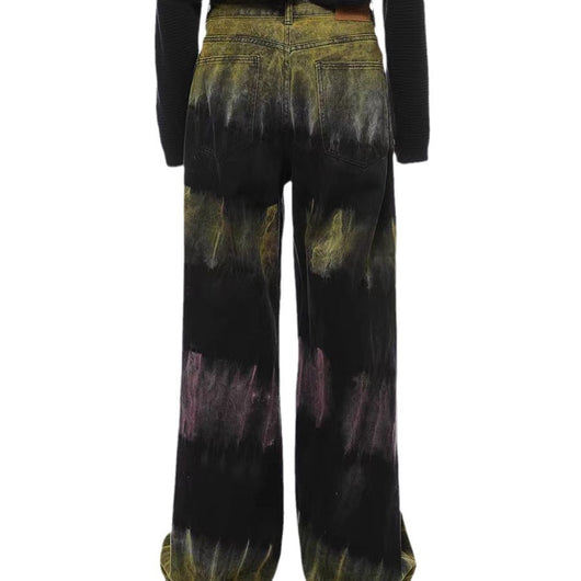 Pantalones Jeans Holgados con Diseño Graffiti Colorido para Hombre - Image 5