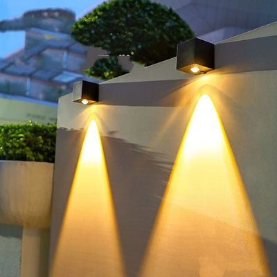 Lámpara Solar Cuadrada para Pared - Luz Ambiental Exterior - Image 3