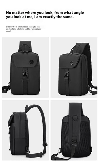 Mochila Casual de Gran Capacidad con Bolsa Pectoral - Diseño Moderno y Funcional - Image 21