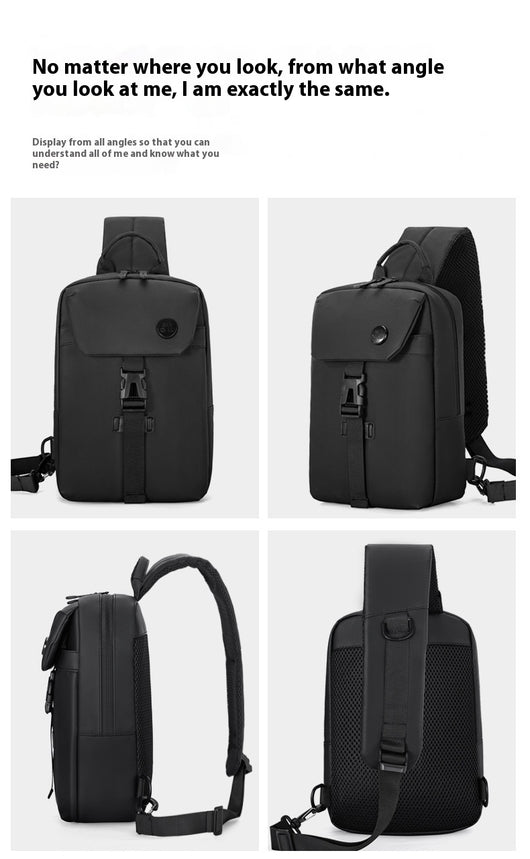 Mochila Casual de Gran Capacidad con Bolsa Pectoral - Diseño Moderno y Funcional - Image 21