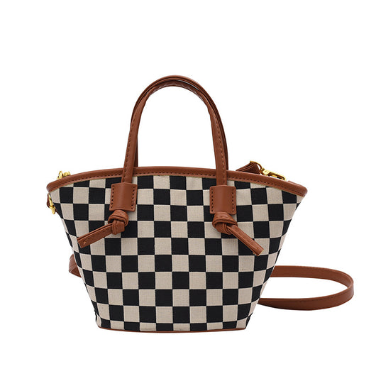 Bolso Bucket Cuadros Invierno - Cartera de Moda a Cuadros - Image 5