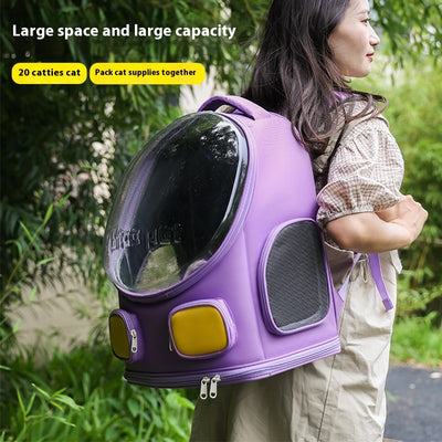 Mochila Escolar Portátil para Gatos - Gran Capacidad