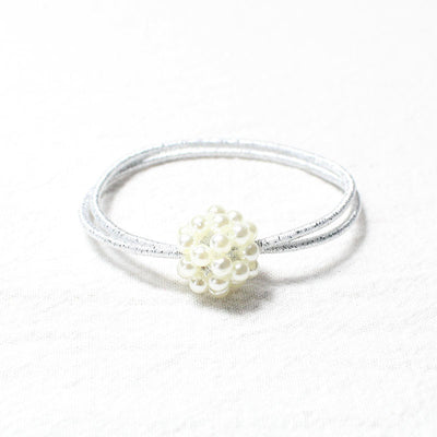 Anillo para el Cabello Perla Hueca Tejida - Image 5
