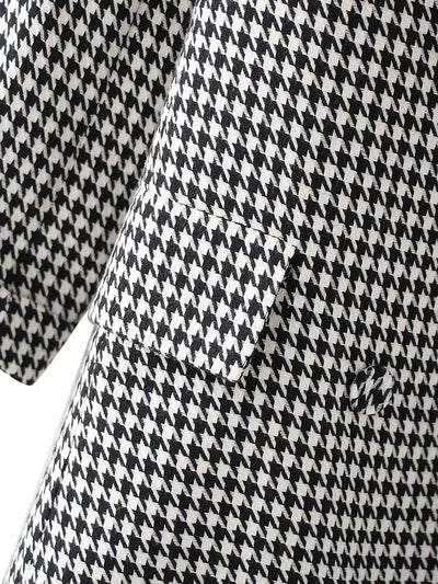 Blazer Retro Cuadros Doble Botonadura Estilo Europeo y Americano - Image 11