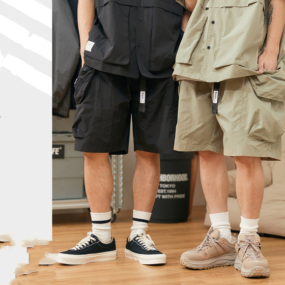 Shorts de Trabajo Harajuku con Bolsillos Grandes y Diseño Urbano