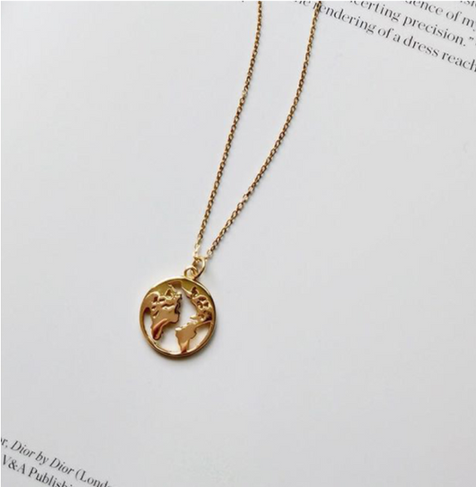 Collar de Oro con Mapa Mundi - Image 11