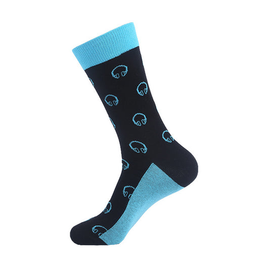 Calcetines Deportivos Largos de Algodón Estampado para Hombre - Image 10