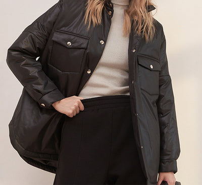 Chaqueta Camisera Entallada Estilo Europeo para Mujer - Image 6