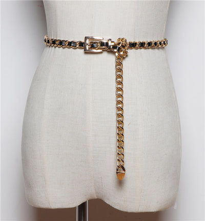 Conjunto de Falda con Cinturón y Suéter Versátil Estilo Coreano - Image 7