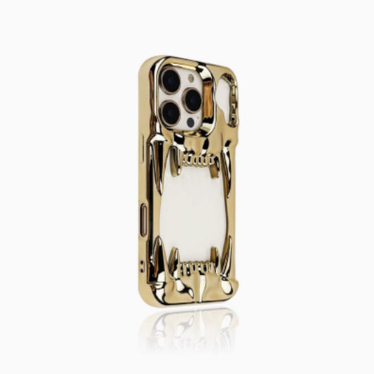 Funda para Celular Calavera Tigre Plateada con Electroplating Hueco - Image 3