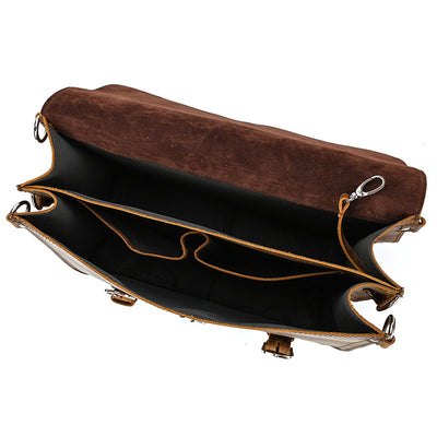 Bolsa de Viaje Retro Cuero Crazy Horse para Hombre - Image 10