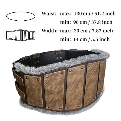 Cinturón Medieval de Cuero Desgastado Estilo Vikingo Nórdico Retro - Image 6