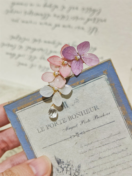 Broche Colgante de Hortensia Eterna en Cristal Blanco - Image 7