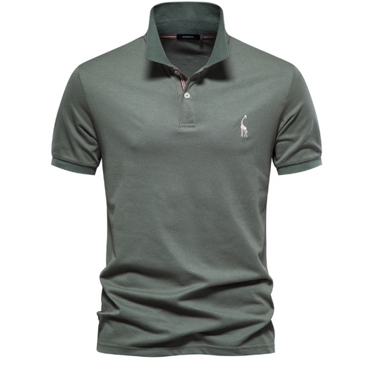 Polo Clásico para Hombre con Bordado de Venado - Diseño Básico Manga Corta - Image 16