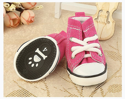 Zapatos para Mascotas de Lona Denim Transpirables y Cómodos - Image 6