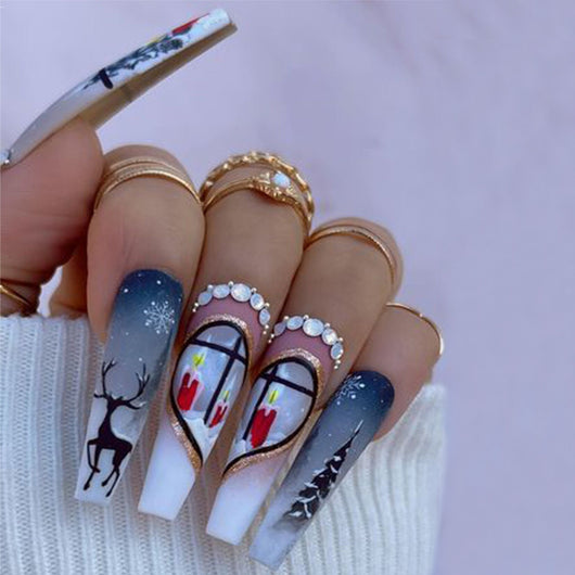 Uñas Decorativas Copo de Nieve - Diseño Navideño SMD - Image 30