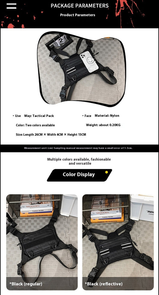 Bolsa Táctica Reflectante con Estilo Mecánico para Herramientas - Image 8