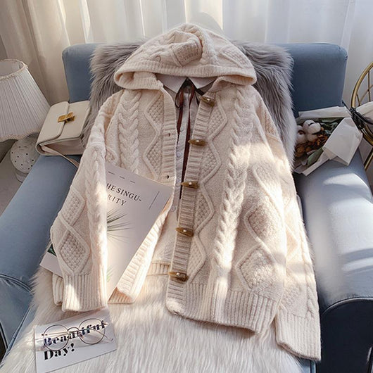 Chaqueta Sudadera con Capucha y Botones de Cuerno - Image 14