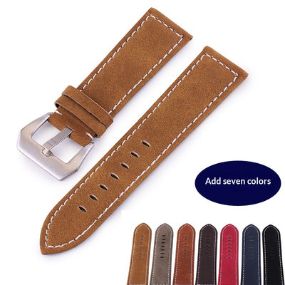 Correa de Reloj en Cuero Gamuza Premium Costura Artesanal Gruesa - Image 2