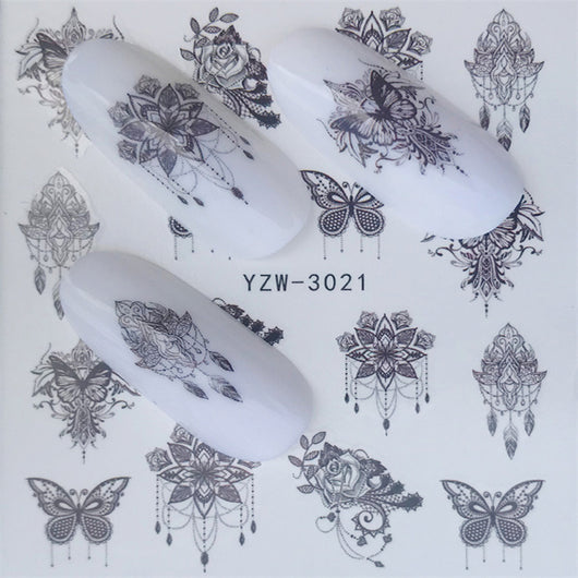 Calcomanías de Uñas Mariposas y Flores - Diseño Acuarela Premium - Image 18