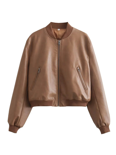 Chaqueta Piloto Motociclista para Mujer con Cuello Mao - Image 12