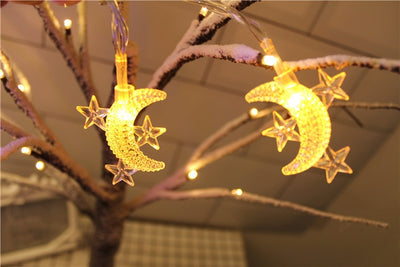 Guirnalda de Luces LED Decorativas de Estrellas y Lunas - Image 10
