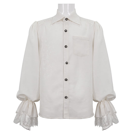 Camisa Gótica de Manga Larga con Volantes para Hombre - Image 2