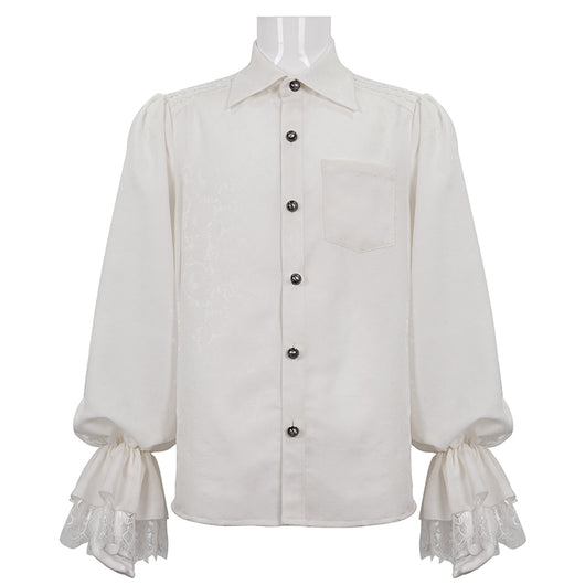 Camisa Gótica de Manga Larga con Volantes para Hombre - Image 2