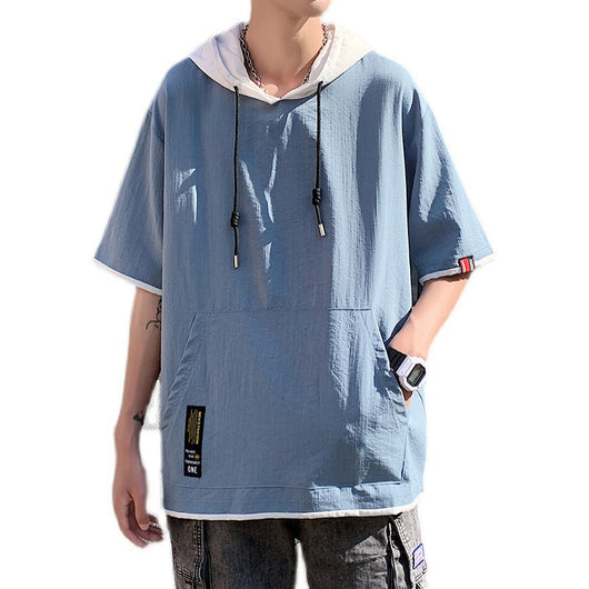 Camisa Casual Holgada de Dos Piezas para Hombre - Image 5