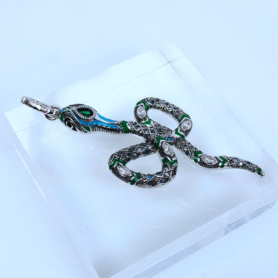Colgante Serpiente Turquesa - Joya del Zodiaco Trendy - Image 10