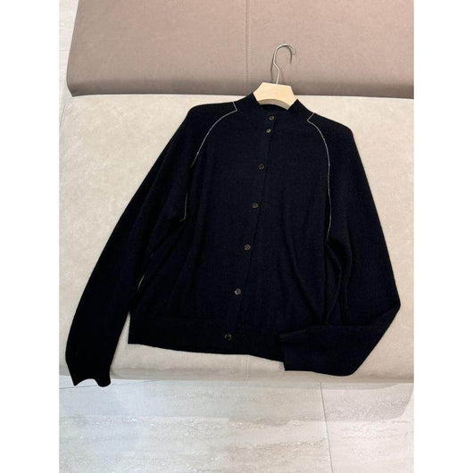Cardigan de Lana Cuello Redondo Manga Larga Otoño-Invierno con Diseño Relajado y Estilizador - Image 8