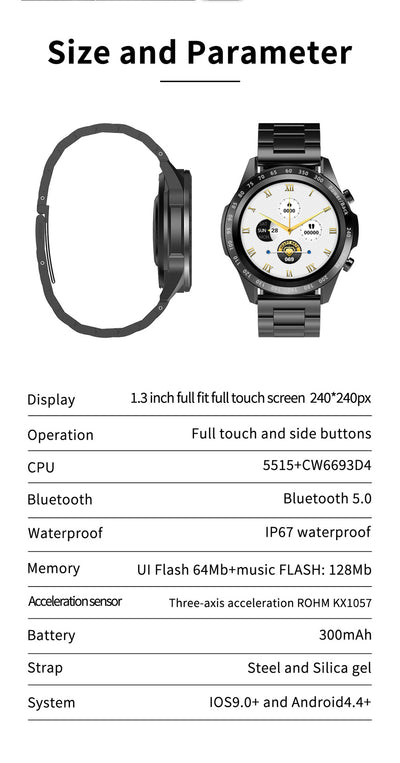 Reloj Inteligente Multifunción para Hombre con Bluetooth - Image 8