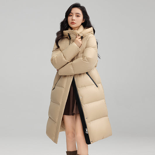 Abrigo Térmico Largo con Cintura Ajustable para Mujer - Chaqueta de Invierno Cálida - Image 5