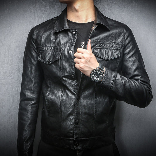 Chaqueta Biker Coreana para Hombre - Estilo Urbano y Moderno