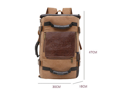 Mochila de Lona para Hombre - Backpack de Viaje y Trabajo con Compartimento Laptop - Image 22