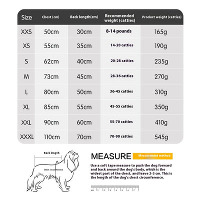 Abrigo Térmico para Perros Grandes - Chaleco Acolchado Impermeable de Polar - Image 4