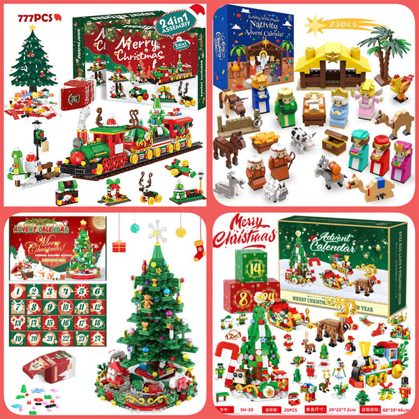 Bloques de Construcción Árbol de Navidad en Caja Sorpresa