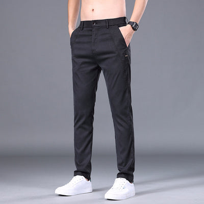 Pantalones Rectos Slim Fit en Tencel para Hombre - Image 3