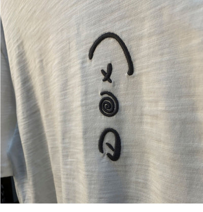 Camiseta Blanca de Algodón para Hombre - Verano Suelta Talla Grande Manga Corta Bordada - Image 11